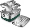 Scatola per il pranzo sostenibile in acciaio inox da 2000 Anteprima dell’immagine prodotto 1