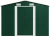 vidaXL Gerätehaus 257x392x181 cm Metall Grün Produktbild-Vorschau 4