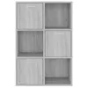 vidaXL Úložná skříňka Grey Sonoma 60x29,5x90 cm Náhled obrázku produktu 3