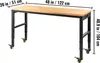 SucceBuy 122x51cm banco da lavoro regolabile in altezza, Anteprima dell’immagine prodotto 8