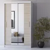 Schwebetürenschrank Kleiderschrank Schrank 120cm Produktbild-Vorschau 1