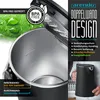 Arendo Frühstücks-Set Edelstahl, Wasserkocher mit Produktbild-Vorschau 3