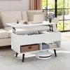 GOPLUS Couchtisch höhenverstellbar, Kaffeetisch mit Produktbild-Vorschau 8