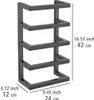 WENKO Metall Handtuchregal Fondiro in Mattschwarz 24 x 42 x Produktbild-Vorschau 3