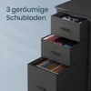 VASAGLE L-Form Schreibtisch mit LED-Beleuchtung, Steckdosen Produktbild-Vorschau 5