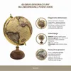 Globe décoratif rétro sur socle en bois, style vintage, 32 Voir les images du produit 3