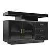 A black sideboard with a high gloss finish. Náhled obrázku produktu