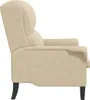 vidaXL Fotel kremowy 76 x 94 x 102 cm mikrofibra Podgląd zdjęcia produktu 5