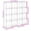 vidaXL Bücherregal Weiß 137,5x29x137,5 cm Holzwerkstoff Produktbild-Vorschau 7