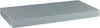 A silver floating shelf is shown against a white background. Náhled obrázku produktu
