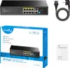 CUDY GS1010PE 8-Port Gigabit PoE+ Switch 2 Gigabit Uplink Produktbild-Vorschau 2