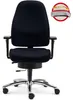 Bürodrehstuhl Lady Sitwell mit Armlehnen Alu-Fußkreuz Produktbild-Vorschau 2