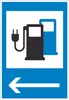 Stromtankstelle 365-65 Pfeil links Symbol A2 (420x594mm) Produktbild-Vorschau 1