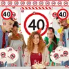 Zestaw dekoracyjny na 40. urodziny, zawierający: baner, Podgląd zdjęcia produktu 3