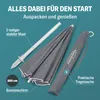 KINGSLEEVE® Ombrellone Spiaggia 180cm UV50+ Inclinabile Anteprima dell’immagine prodotto 4