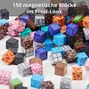 150-tlg. Magnetische Bausteine Spielset - Montessori STEM Produktbild-Vorschau 8