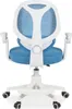 Schreibtischstuhl ISLA mit Fußstütze, Blau – ergonomischer Produktbild-Vorschau 5