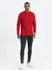 Ombre Clothing Langarm-T-Shirt für Männer Eliwn rot S Produktbild-Vorschau 4
