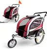 SAMAX 360° drehbarer Fahrradanhänger 2in1 Jogger - in Rot - Produktbild-Vorschau 1