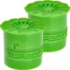 Two green fruit fly traps with flower-shaped tops and "TURBO PRODUKTE" branding. Náhled obrázku produktu