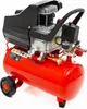 A red oil compressor with a black cover and silver metal parts, shown against a white background. Náhľad obrázku produktu