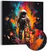 DEQORI Hybrid Leinwand Bild 30x30 cm 'Kosmische Reise' Produktbild-Vorschau 1