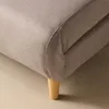 sweeek - 2-Sitzer-Sofa mit Stoffbezug, Holzfüße - Beige Produktbild-Vorschau 7