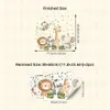 Giraffe, Löwe, Elefant & Affe Wandaufkleber – Abnehmbare Produktbild-Vorschau 2