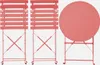 Set tavolo da giardino bistrot pieghevole in acciaio con 2 Anteprima dell’immagine prodotto 2