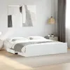 vidaXL Bettgestell mit Schubladen Weiß 200x200 cm Produktbild-Vorschau 2