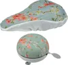 Set cloche et tapis de selle fleuri Voir les images du produit 1