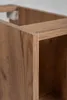 Close-up of the corner of a wooden shelf unit. Anteprima dell’immagine prodotto
