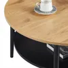Stolik kawowy okrągły loftowy do salonu 80 x 80 cm kolor Podgląd zdjęcia produktu 4