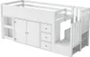 Łóżko na poddaszu Sweiko 90x200 cm, łóżko na poddaszu dla Podgląd zdjęcia produktu 4
