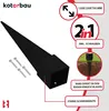 KOTARBAU® Pfostenträger zum Einschlagen 121x121x750mm Produktbild-Vorschau 5