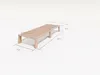 Gigapur G56 Massivholz-Bett 70x200 cm – Kiefer Natur Produktbild-Vorschau 6