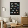 STALFORM Magnettafel Schwarz 80x50 cm – Magnetische Produktbild-Vorschau 8