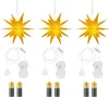 3er Pack 3D Leuchtstern - Weihnachtsstern / warm-weiß Produktbild-Vorschau 2