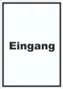 Eingang Schild mit Text Zugang Eintritt hochkant A2 Produktbild-Vorschau 1
