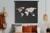 MuchoWow® Wandteppich Wandbehang Weltkarte - Aquarell - Produktbild-Vorschau 4