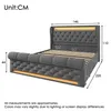 A diagram of a bed with dimensions indicated by measurement lines and numbers. Produktbild-Vorschau