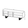 Loft TV-Schrank TV-Lowboard Apollo  Dreitürig  Zwei Produktbild-Vorschau 4