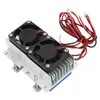 A thermoelectric cooling module with two fans and a heatsink, connected by wires. Podgląd zdjęcia produktu