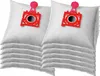 A stack of vacuum cleaner bags with red plastic holders. Náhľad obrázku produktu