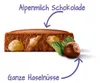 Milka EXTRA Chocolade met hele noten, met hele hazelnoten, Productafbeelding-voorbeeld 2