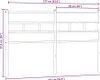 Design Kopfteil Sonoma-Eiche 135 cm Eisen und Produktbild-Vorschau 6