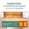 Emerio chauffage mural à quartz QH-104263.6 - Jusqu'à 18 m² Voir les images du produit 2
