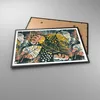 Gerahmtes Poster - Schwarzer Rahmen - Blätter modern bunt - Produktbild-Vorschau 3