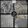 Decke Bett Sessel Dekoration Quadrat geprägt 160x200cm Produktbild-Vorschau 17