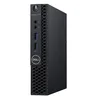 A black Dell OptiPlex 3070 mini PC computer is shown from a 3/4 front angle against a white background. Produktbild-Vorschau